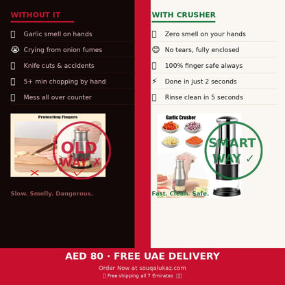 Garlic Crusher Onion Chopper FREE SHIPPING ALL OVER UAE
