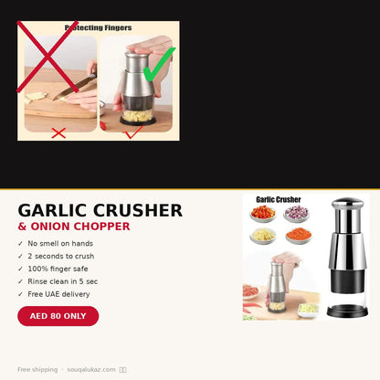 Garlic Crusher Onion Chopper FREE SHIPPING ALL OVER UAE