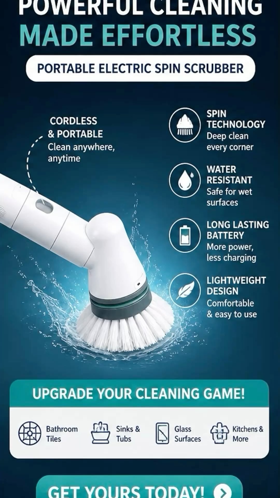 Elite Parcel Electric Multifunctional Cleaning Scrubber [FREE SHIPPING ALL OVER UAE ]